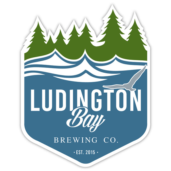 Ludington Bay Brewing Co. Badge Decal Sticker